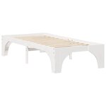 vidaXL Cadre de lit Blanc 90 x 200 cm Pin massif