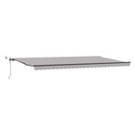 vidaXL Tissu de auvent Gris clair 600 × 350 cm Polyester