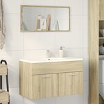 vidaXL Armoire d'évier Chêne sonoma 80x38 5x46 cm Aggloméré