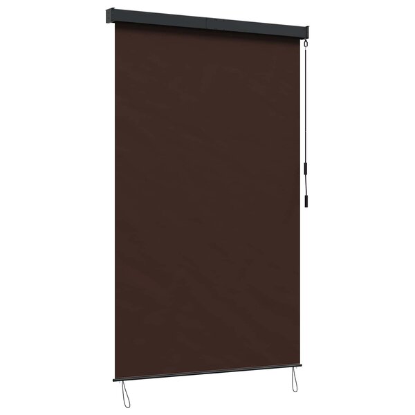 vidaXL Store enrouleur Marron 120 x 250 cm Tissu et Aluminium