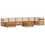 vidaXL Ensemble de canapés d'extérieur 8 pc Naturel