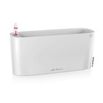 LECHUZA Jardinière DELTA 10 ALL-IN-ONE Blanc brillant