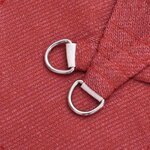 vidaXL Voile d'ombrage 160 g/m² Rouge 3x4x5 m PEHD