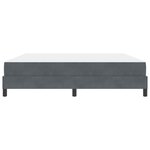 vidaXL Lit boxspring avec matelas Gris foncé 180 x 200 cm Velours