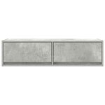 vidaXL Meuble TV Gris béton 100 x 31 x 25.5 cm Bois d'ingénierie
