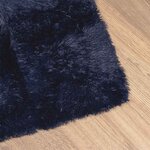 vidaXL Tapis shaggy à poils longs NAVARRA bleu marine 80x150 cm