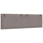vidaXL Coussin de tête de lit Hanko taupe 160 cm tissu