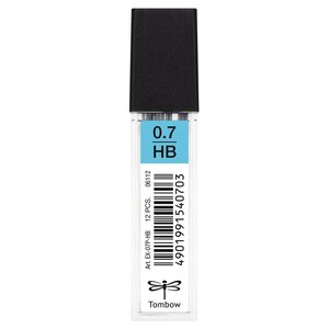 Etui de 12 Mine pour porte-mine pointe calibrée 0 7 mm dureté HB x 12 TOMBOW
