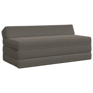 vidaXL Canapé-lit pliable Gris clair 120 x 60 x 49 cm Tissu