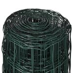 vidaXL Clôture euro Acier 10 x 1 5 m Vert