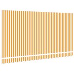 vidaXL Tissu de remplacement de store pour cadre de 4x2 m Jaune et blanc