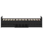 vidaXL Cadre de lit Chêne noir 193 x 93 x 50 cm Bois d'ingénierie