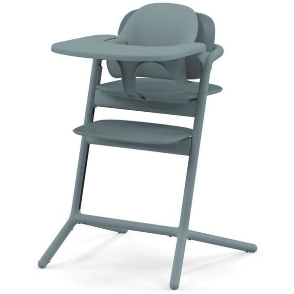 Chaise haute évolutive - Bleu - Réglable en hauteur et en profondeur