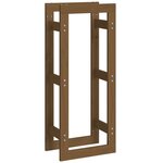 vidaXL Support de bois de chauffage Marron miel 41x25x100cm Pin massif