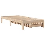 vidaXL Cadre de lit avec tiroirs sans matelas 90x200 cm