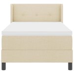 vidaXL Lit boxspring avec matelas avec matelas Crème 80 x 200 cm
