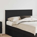 vidaXL Tête de lit Chêne noir 135 cm Bois d'ingénierie