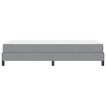 vidaXL Lit à ressorts avec matelas Gris clair 80 x 200 cm tissu