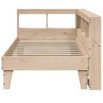 vidaXL Lit bibliothèque sans matelas 90x200 cm bois de pin massif