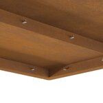 vidaXL Braise Marron 60 x 60 x 30 cm Acier