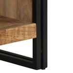 vidaXL Table basse 70x50x38 cm bois de manguier massif brut