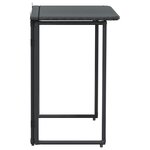 VidaXL Table de jardin pliante noir 90 x 51 x 75 cm polyrotin