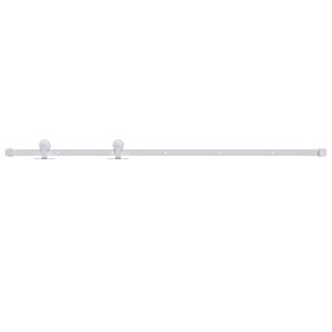 vidaXL Kit de quincaillerie de porte coulissante 183 cm Acier Blanc