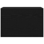 vidaXL Armoire murale de bain noir 60x25x40 cm bois d'ingénierie