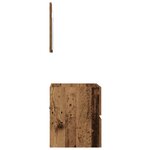 vidaXL Meuble de rangement salle de bain Bois usé MDF avec placage en bois