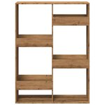 vidaXL Bibliothèque chêne artisanal 100x33x135 cm bois d'ingénierie