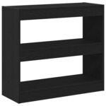 vidaXL Bibliothèque Chêne noir 80 x 30 x 72 cm Bois d'ingénierie