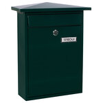 Boîte aux Lettres en Acier  Home E5713  Fond Étroit  Anti-pluie  vert