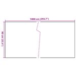 vidaXL Paravent de balcon blanc 1000x90 cm résine tressée
