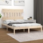 vidaXL Cadre de lit bois massif 180x200 cm super king