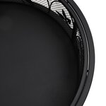 vidaXL Foyer avec tisonnier 50 cm XXL acier