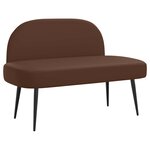 vidaXL Banc rembourré avec dossier Marron 110 x 60 x 76 cm Simili cuir