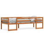 vidaXL Cadre de lit pour enfants sans matelas cire marron 75x190 cm