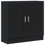 vidaXL Meuble de Bibliothèque Chêne noir 82.5 x 30.5 x 80 cm