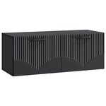 vidaXL Meuble TV mural Noir 78 5 x 31 x 30 cm Bois d'ingénierie