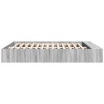 vidaXL Cadre de lit sonoma gris 200x200 cm bois d'ingénierie