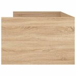 vidaXL Cadre de lit sans matelas chêne sonoma 75x190 cm