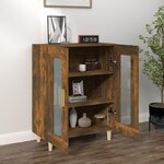 vidaXL Buffet chêne fumé 69 5x34x90 cm bois d'ingénierie