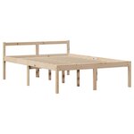vidaXL Lit bibliothèque sans matelas 140x190 cm bois de pin massif