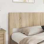 vidaXL Cadre de lit avec rangement et tête de lit 2 pc