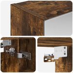 vidaXL Armoire Miroir de Salle de Bain Chêne fumé 50 x 14 5 x 70 cm