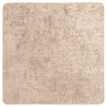 vidaXL Coureur de Tapis MARSA Beige 100 x 100 cm Polyester et PVC
