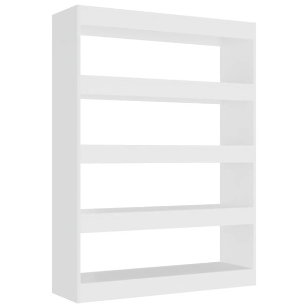 vidaXL Bibliothèque/Séparateur de pièce Blanc 100x30x135 cm
