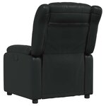 vidaXL Fauteuil de massage inclinable Noir Similicuir