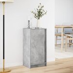vidaXL Buffet avec LED gris béton 42 5x34x85 cm bois d'ingénierie