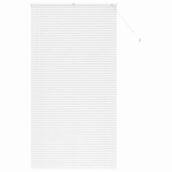 vidaXL Store de Fenêtre avec des rideaux Autre Blanc 110 x 220 cm Aluminium